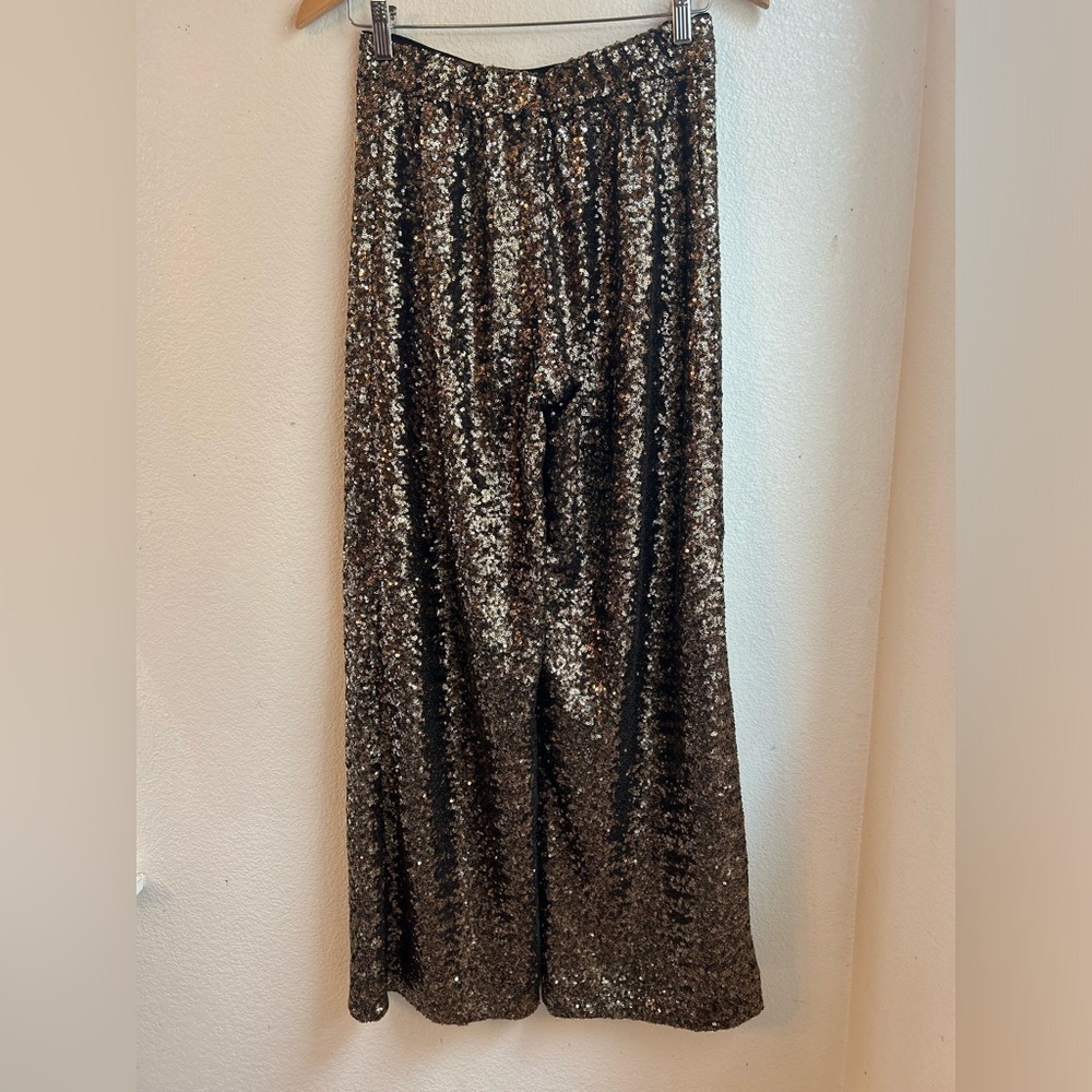 NEW Banana Republic | High-Rise Wide Leg Sequin Pants - Picture 6 of 13